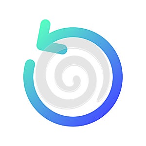 Turn pixel perfect gradient linear ui icon
