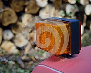 Turn Signal Indicator on Logging Truck