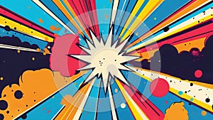 Turn up the funk with this colorful Retro Pop Art Explosion backgroun