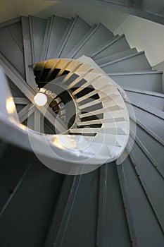 Turn-up shot of spiral stair