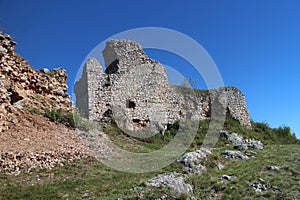 Turna castle near Zadiel canyon, Slovakia