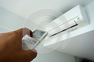 Turning on of air conditioning