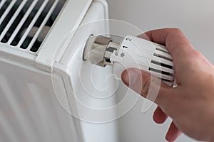 turning down thermostat on radiator to save energy due to heating cost price hike