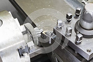 Turning hardening steel automotive gear