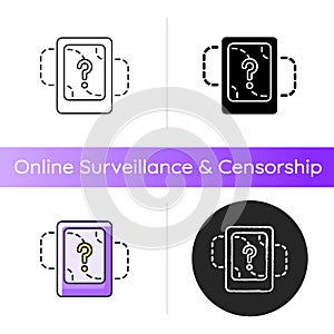 Turning location off icon