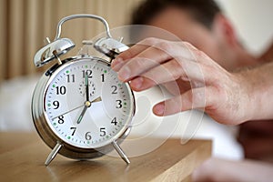 Turning off an alarm clock