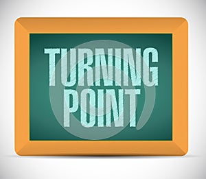 turning point board sign illustration