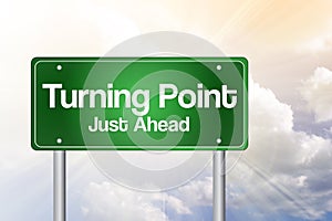 Turning Point Green Road Sign