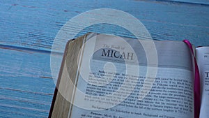 Turning to the book of Micah of the old testament.