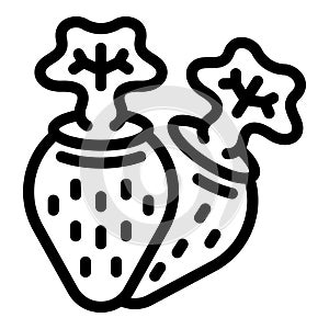 Turnips plant icon outline vector. Spring harvest root