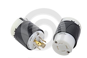 Turnlock connector and plug