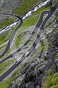 Turns of a mountain road