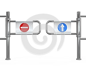 Turnstile Entrance Isolated