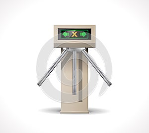 Turnstile Entrance - Metro station security