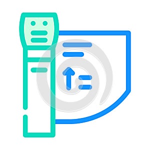 turnstile equipment color icon vector illustration