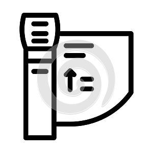 turnstile equipment line icon vector illustration