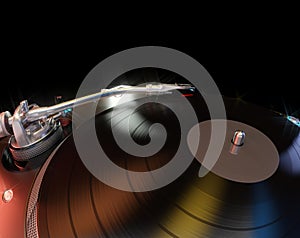 Turntable Abstract Background