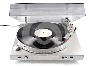 Turntable, audio, for playback of vinyl records, from the 80s of last century