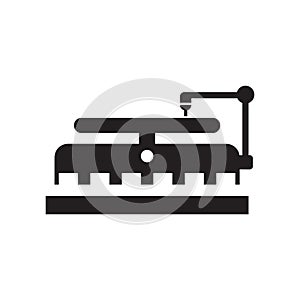 Turntable icon vector isolated on white background, Turntable si