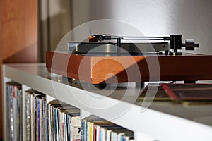 Turntable on a nice simple shelf