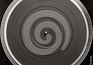 Turntable platter, top view