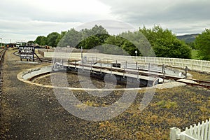 Turntable at Strathspey Railway Scotland