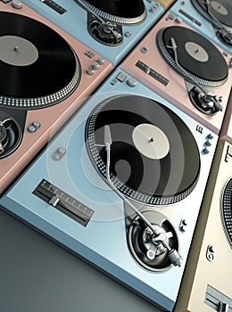 Turntables background photo