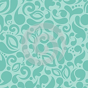 Turqouise abstract seamless pattern photo