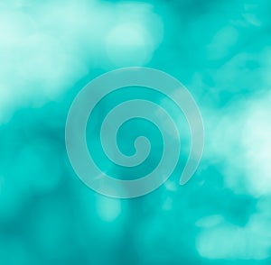 Turquiose bokeh abstract background