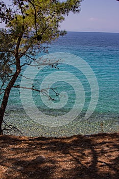 Turquoise Aegean sea photo