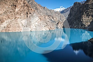 Turquoise Attabad Lake in Gojal Valley, Hunza. Gilgit Baltistan, Pakistan photo