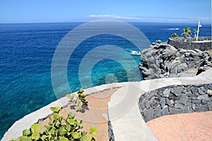 Turquoise bay and volcanic cliffs in Callao Salvaje on Tenerife photo