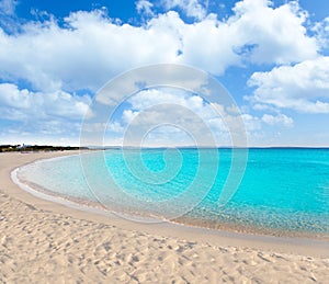 Turquoise beach in formentera