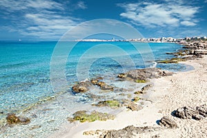 Turquoise beach near Gallipoli, Italy