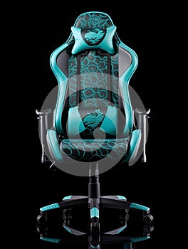 Turquoise Blue Advanced Gaming Chair for Serious Gamers