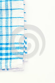 Turquoise, blue cloth, kitchen towel with checkered pattern, iso