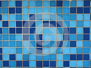 Turquoise blue geometric backdrop of small squares