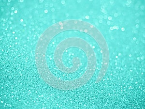 Turquoise blue glitter abstract background