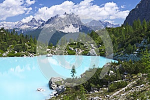 Turquoise Blue Mountain Lake