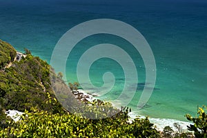 Turquoise blue ocean, Byron Bay, New South Wales, Australia,