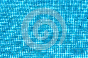 Turquoise blue swimming pool mosaic