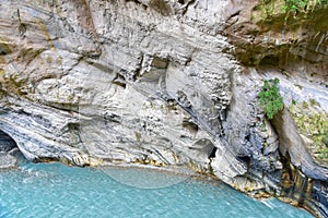 Turquoise Blue Water at Taroko Gorge in Taiwan