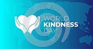 Turquoise and Blue World Kindness Day Illustration Background