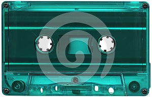 Turquoise cassette tape