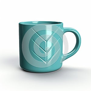 Turquoise Chevron Mug: A High-quality Photo Of An Environmentally Conscious Design