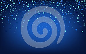 Turquoise Confetti Decoration Blue Vector