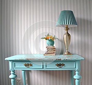 Turquoise desk