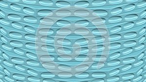 The turquoise geometric surface background. 3D rendering.