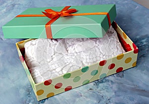 Turquoise gift box