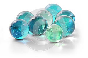 Turquoise Glass Marbles